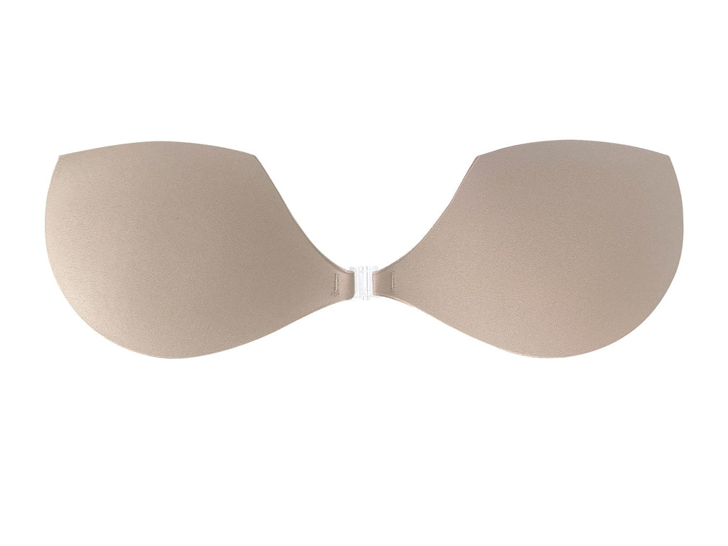 Piece of sand colored demi sticky bra